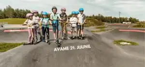 Pumptrack Viscosa Kultuuritehases mida teha Hiiumaal tõukeratta, ratta, rula või rulluiskudega